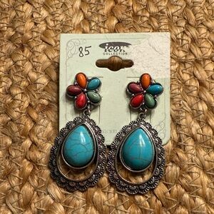 Icon Collection Turquoise and Multicolor Earrings
